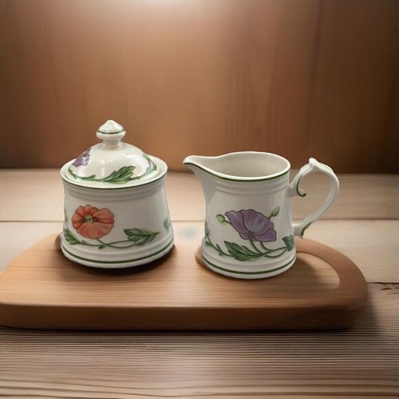Villeroy & Boch Other - Villeroy & Boch Amapola Handled Creamer & Sugar Set